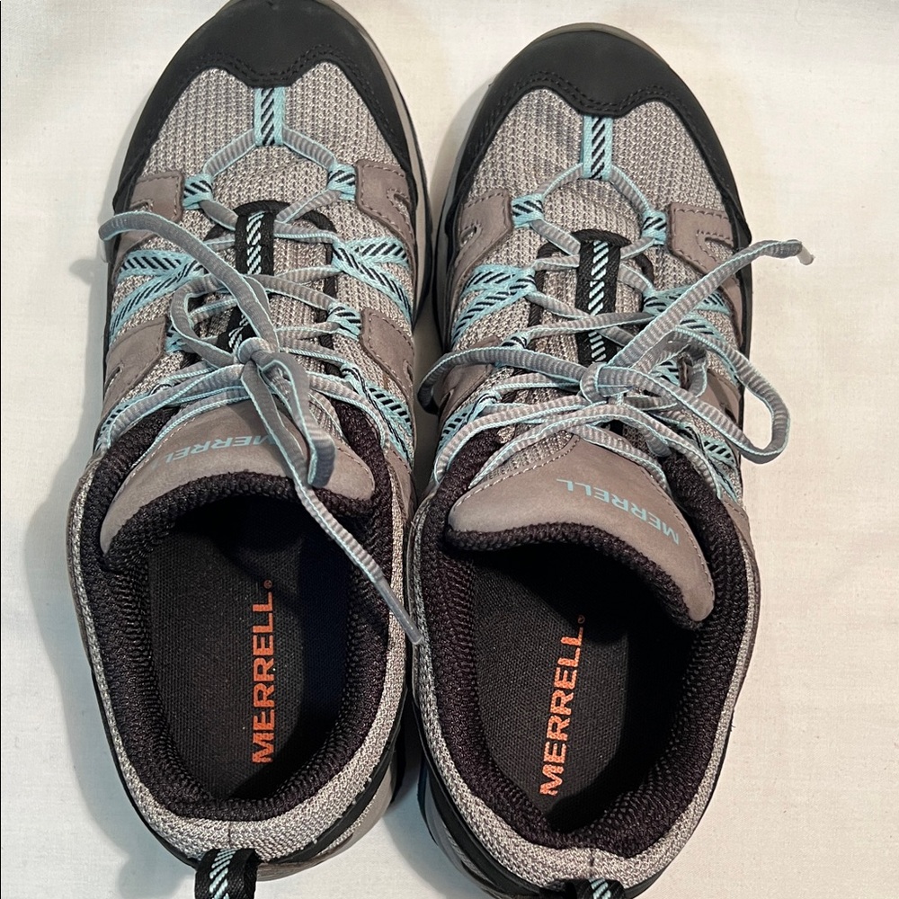 Merrell Gray, Black & Blue Trail Shoes - Picture 9 of 11